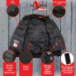 Nexgen Heat Women’s Heated Hoodie Jacket – MPL2713SET Grey | 3 Level Motorcycle Riding, Winter Ready, Outdoors Use - Image 5