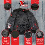 Nexgen Heat MPM1713SET12v Men’s Grey ‘Heated’ Front Zipper Hoodie Jacket for Outdoor Activities w/ Battery Pack - Image 6