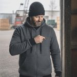 Nexgen Heat Men’s Heated Sweatshirt Hoodie – Grey Cold-Weather Gear for Riding & Outdoor NXM1713SET - Image 8