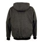 Nexgen Heat NXM1717DUAL Men’s Grey Heated Hoodie w/ Dual Power Technology – Biker Jacket for Winter w/Battery Pack - Image 6