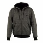 Nexgen Heat MPM1717DUAL Men’s Grey Heated Hoodie w/ Dual Power Technology – Biker Jacket for Winter w/Battery Pack - Image 7