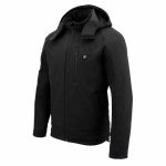 Nexgen Heat MPM1767SET Men’s Black ‘Heated’ Soft Shell Hooded Zipper Front Jacket (Rechargeable Battery Pack Included) - Image 10
