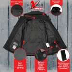 Nexgen Heat MPL2767SET Women’s Black Soft Shell Heated Jacket with Detachable Hood (Included Rechargeable 10000mAh Battery) - Image 5