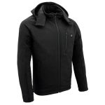 NexGen NXM1767SET Men’s ‘Ruffled’ Black ‘Heated’ Soft-Shell Hooded Jacket (Rechargeable Battery Pack Included) - Image 11