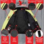 Nexgen Heat MPL2773SET Women’s High-Viz ‘Heated’ Textile Jacket (Rechargeable Battery Pack Included) - Image 4