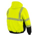 Nexgen Heat NXM1773SET Men’s Heated High Visibility Work Hoodie, Neon Green Hi Vis Reflective Hoodie w/ Battery - Image 10
