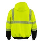 Nexgen Heat NXM1773SET Men’s Heated High Visibility Work Hoodie, Neon Green Hi Vis Reflective Hoodie w/ Battery - Image 8