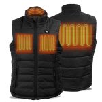 NexGen NXL4301SET Ladies ‘Puffed’ Black ‘Heated’ Textile Vest (Rechargeable Battery Pack Included)