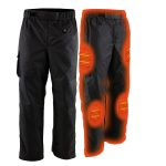 NexGen Heat MPM5720DUAL Men’s Black ‘Heated’ Textile Water Resistant Over Pants (Battery Pack Included)