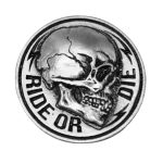 Milwaukee Leather MLP9263 Side Skull Pin For Jackets, Vest, Hats and Clothing