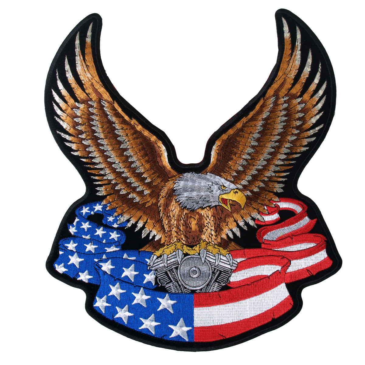 Hot Leathers PPA1092 Eagle Banner American Patch 3″ x 4″