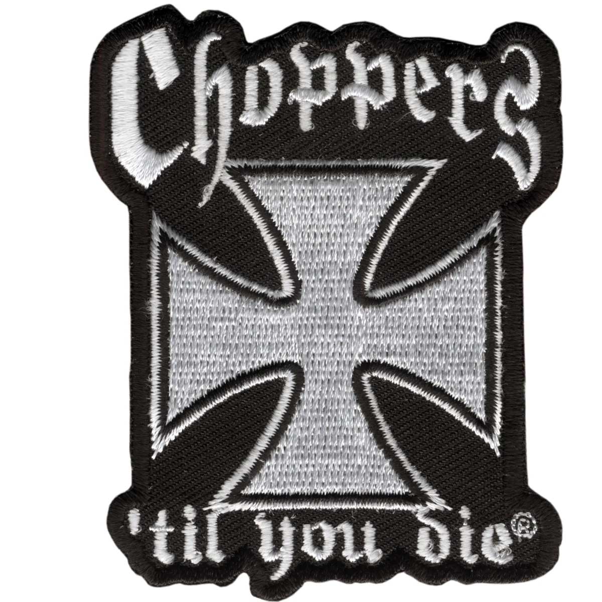 Hot Leathers Choppers Til You Die 3″ x 3″ Patch PPA1132