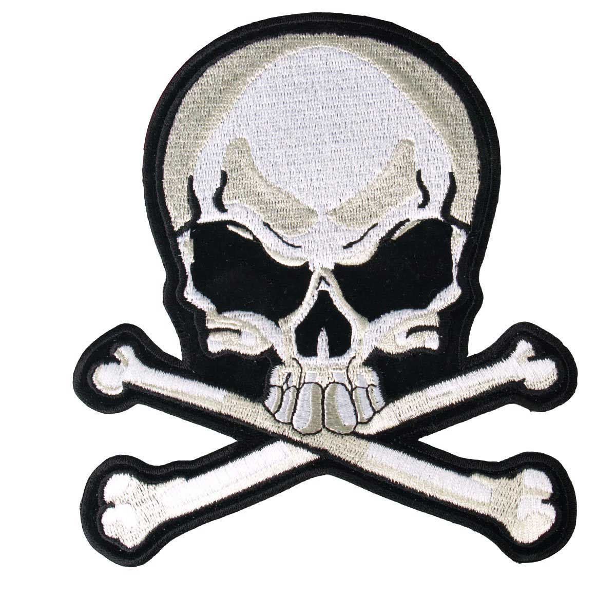 Hot Leathers PPA1167 Skull and Bones 9″ X 10″ Patch