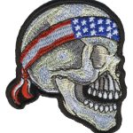 Hot Leathers Skull Profile Patch PPA1362