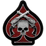 Hot Leathers PPA1870  Skulls and Pistols Patch 4″x 4″