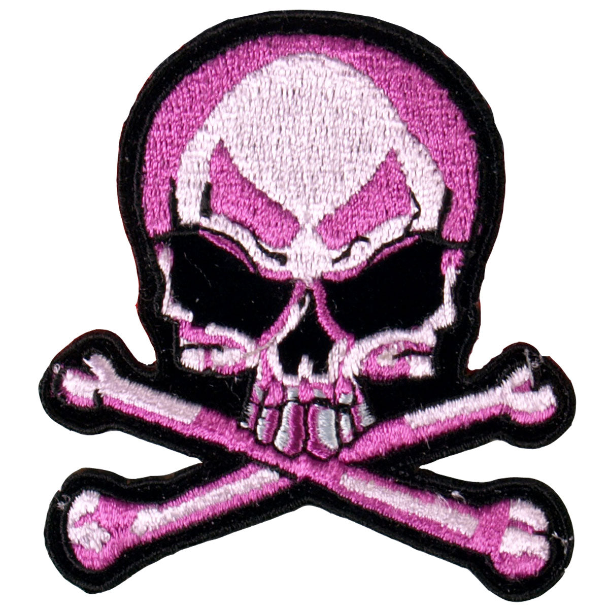 Hot Leathers PPA1902  Pink Skull and Crossbones 3″ x 3″ Patch
