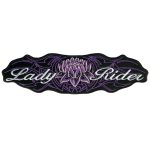 Hot Leathers Lady Rider Lotus 8″ x 2″ Patch PPA2045