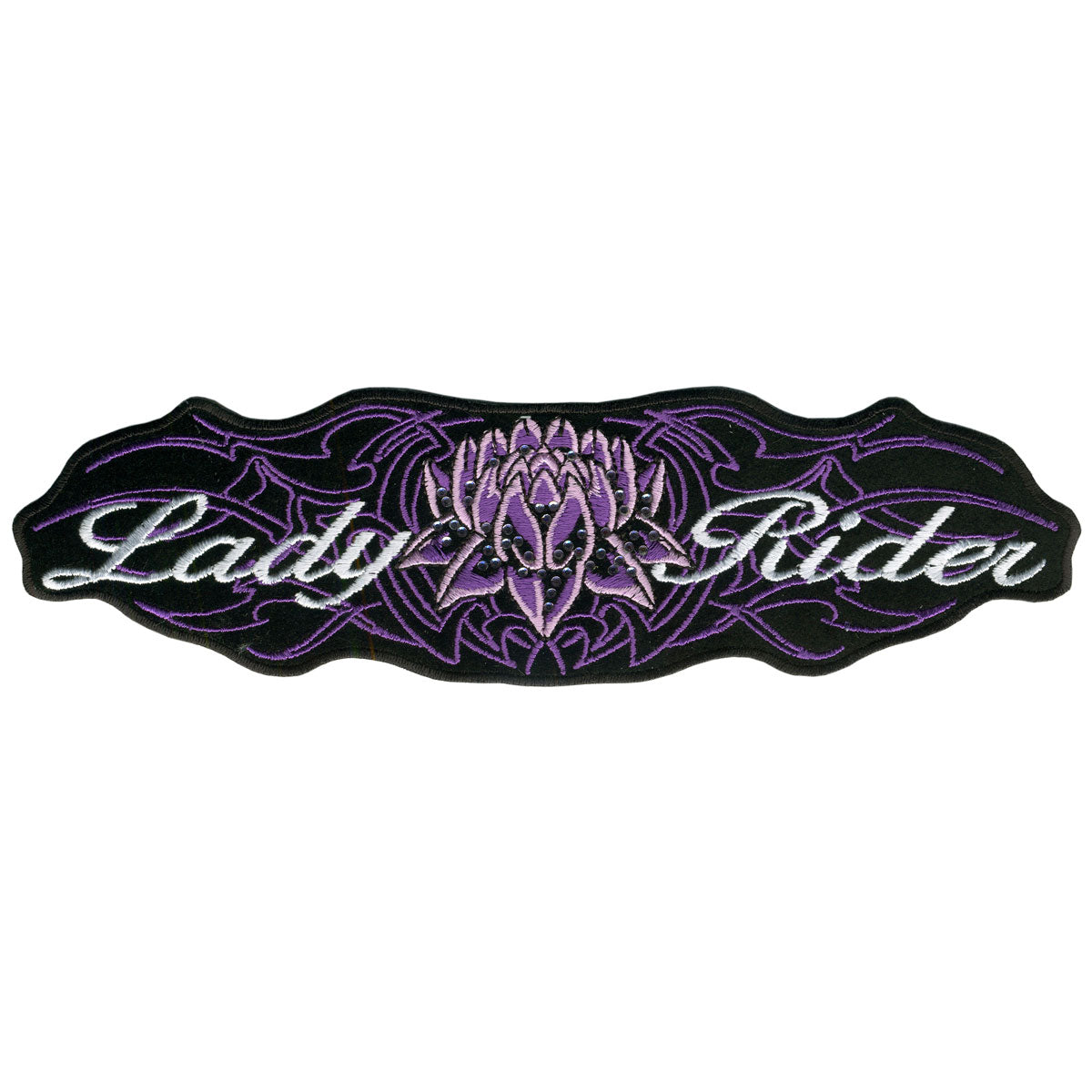 Hot Leathers Lady Rider Lotus 8″ x 2″ Patch PPA2045