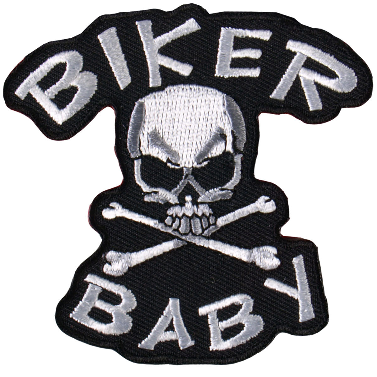 Hot Leathers PPA2062  Biker Baby Skull n’ Bone 3″ x 3″ Patch