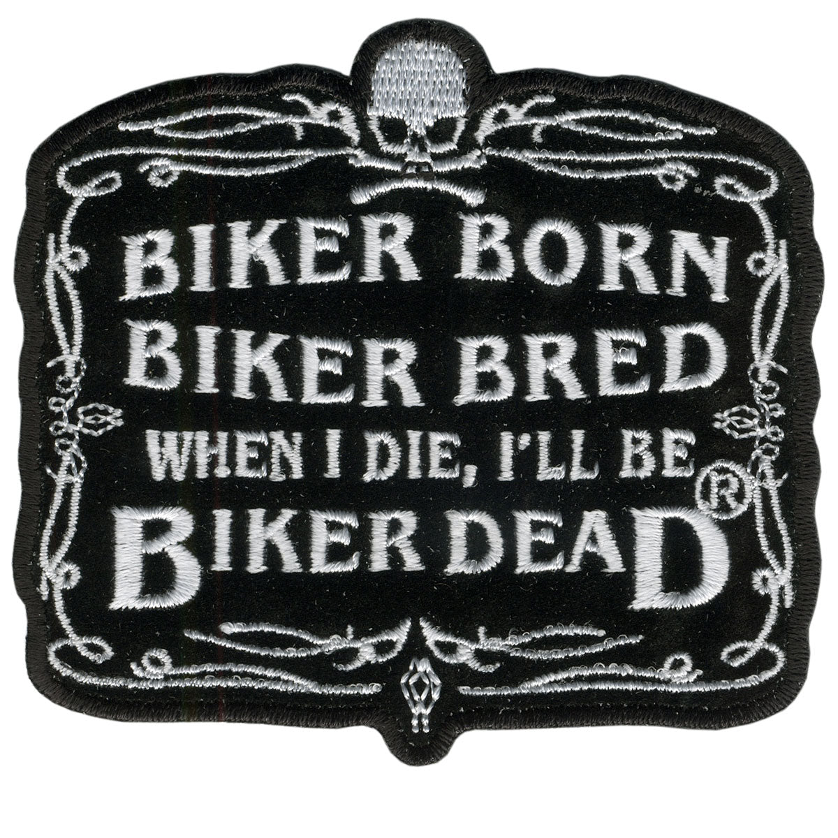Hot Leathers PPA2072  Biker Born 4″ x 3″ Patch