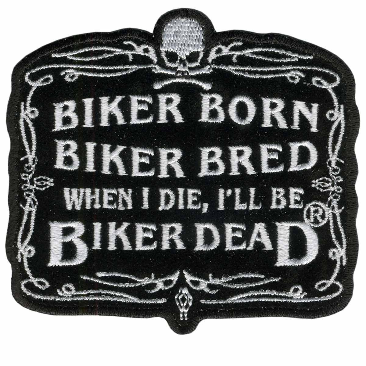 Hot Leathers Biker Born 9″ Patch PPA2076