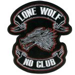 Hot Leathers PPA2226  Lone Wolf Patch 10″ x 11″