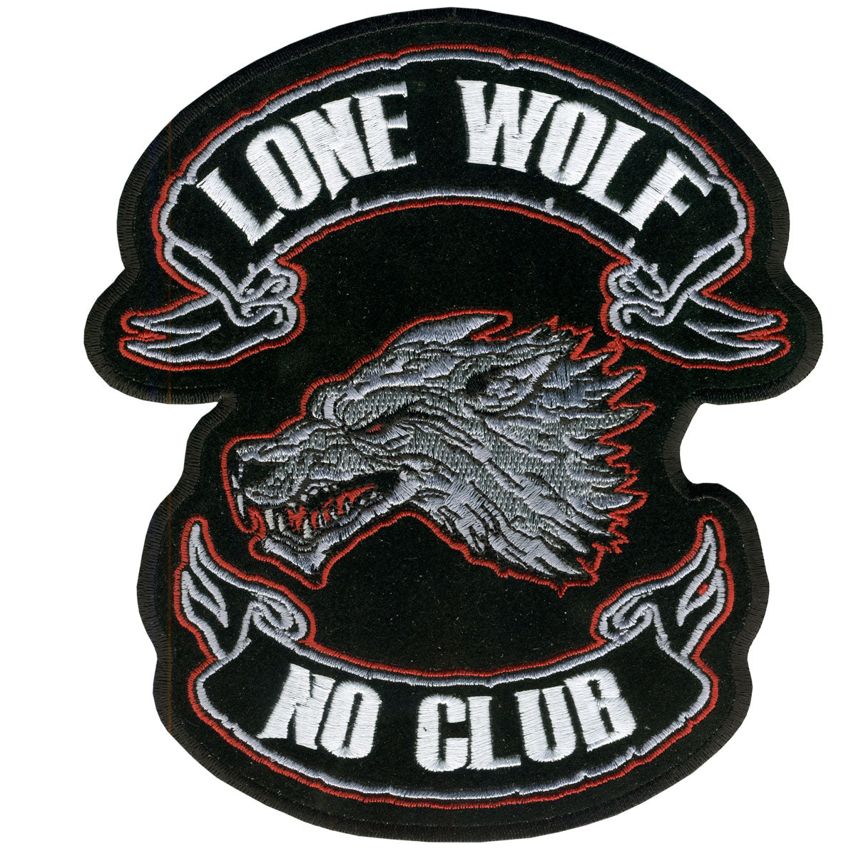 Hot Leathers PPA2226  Lone Wolf Patch 10″ x 11″