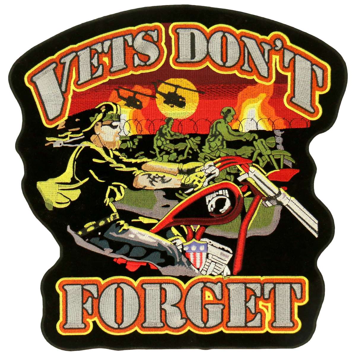 Hot Leathers PPA2769 Vets Don’t Forget 14″ Patch PPA2769