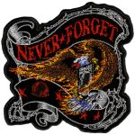Hot Leathers PPA3007 Never Forget Eagle 12″ x 12″ Patch