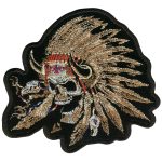 Hot Leathers PPA3417 Indian Skull 12″ x 10″ Patch