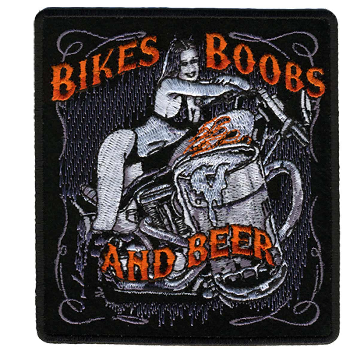 Hot Leathers Bikes, Boobs & Beer 4″ x 5″ Patch PPA3730