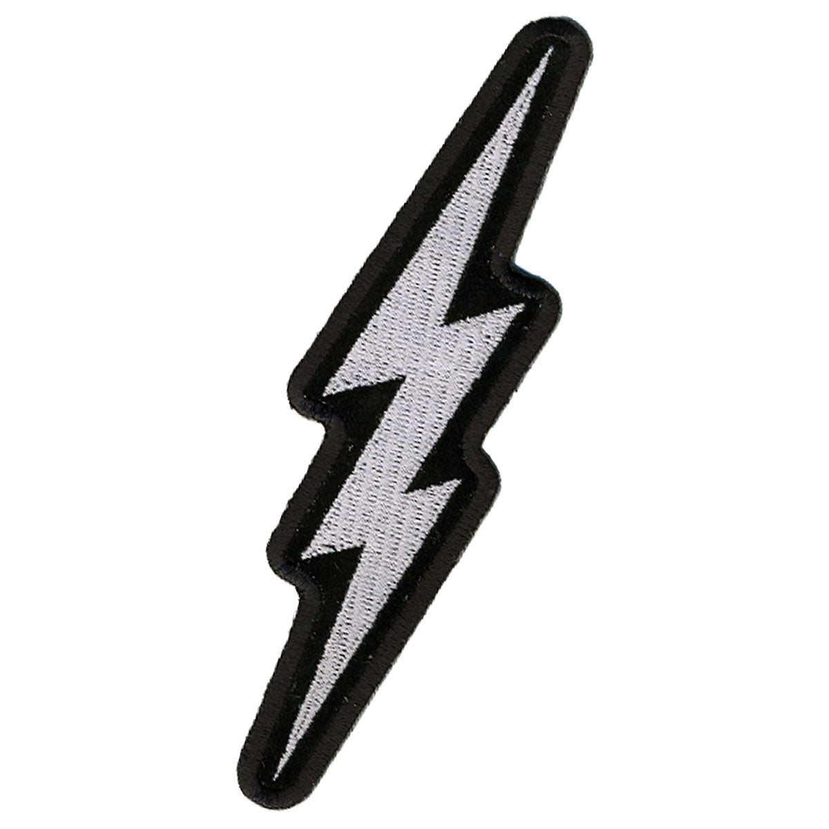 Hot Leathers Silver Lightening Bolt 2″ x 5″ Patch PPA4192