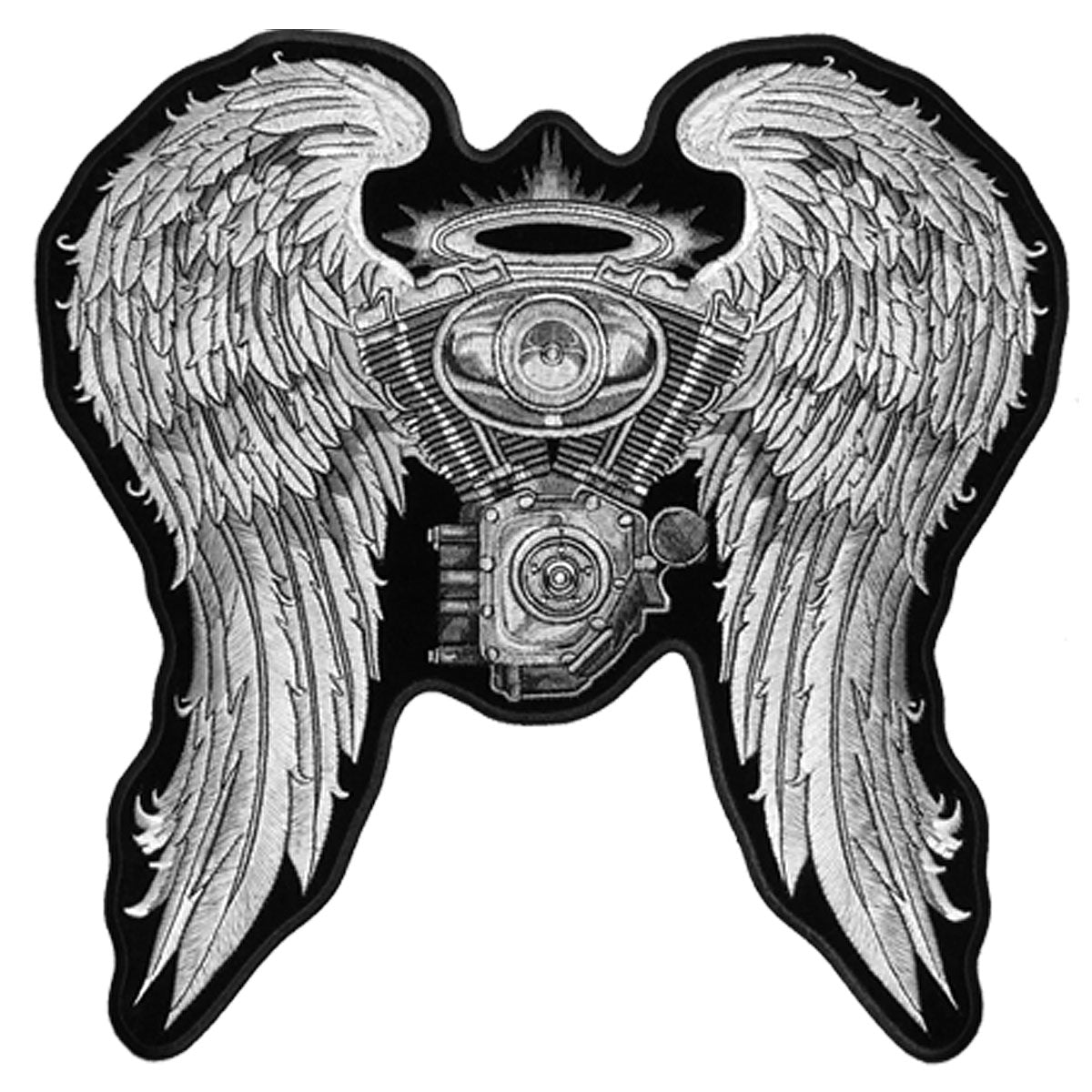 Hot Leathers PPA5197 Asphalt Angel Lady Biker 10″ x 10″ Patch