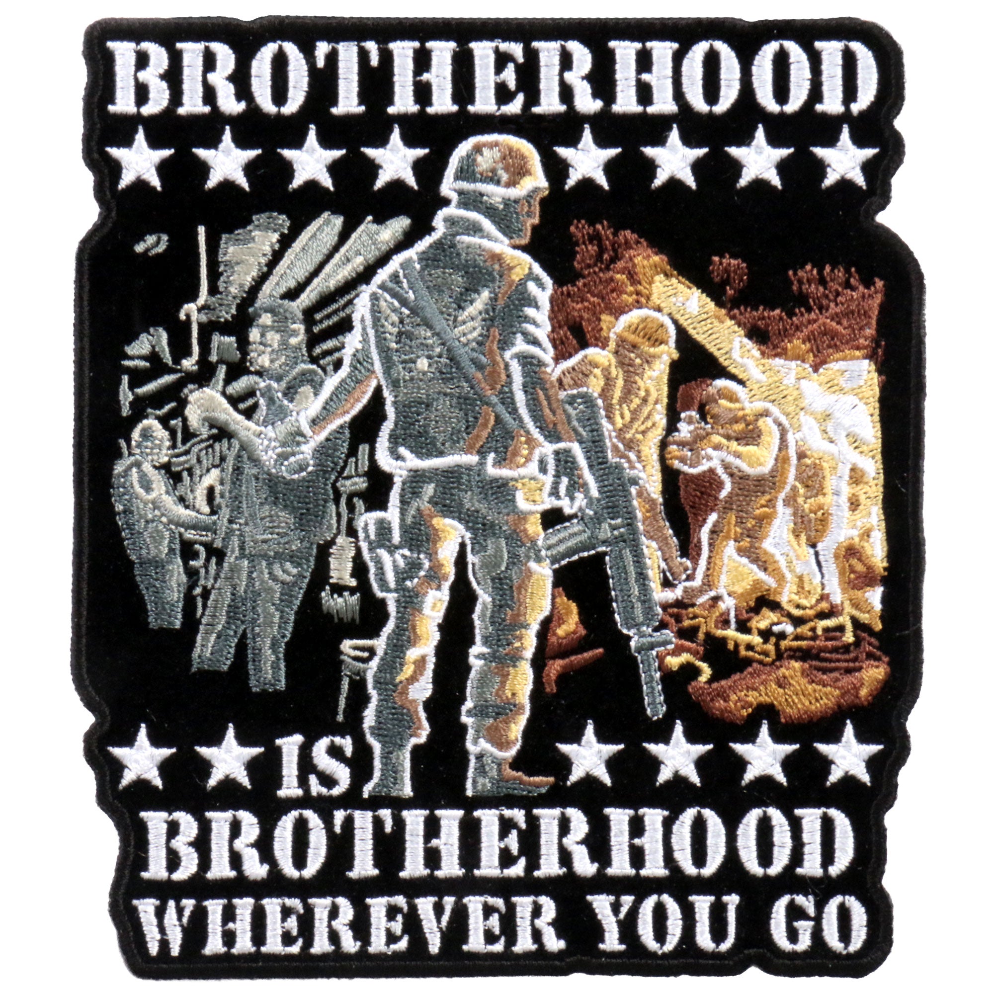 Hot Leathers PPA5704 Brotherhood Wherever You Go Patch 5″ x 6″