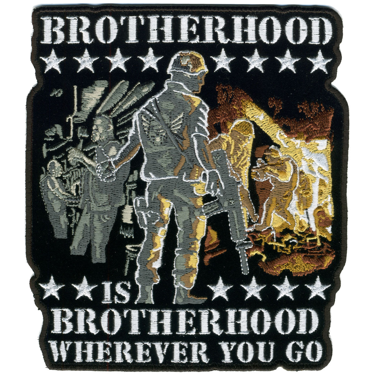 Hot Leathers PPA5707 Brotherhood Wherever You Go 10″ x 11″ Patch
