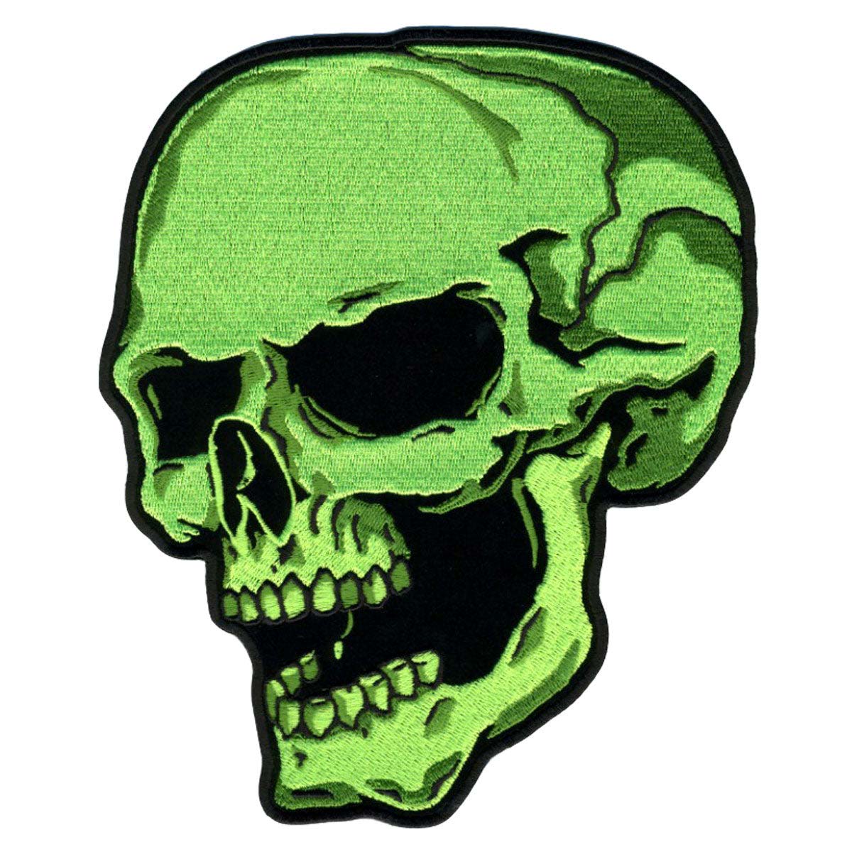 Hot Leathers Green Skull Left 4″ Patch PPA5840
