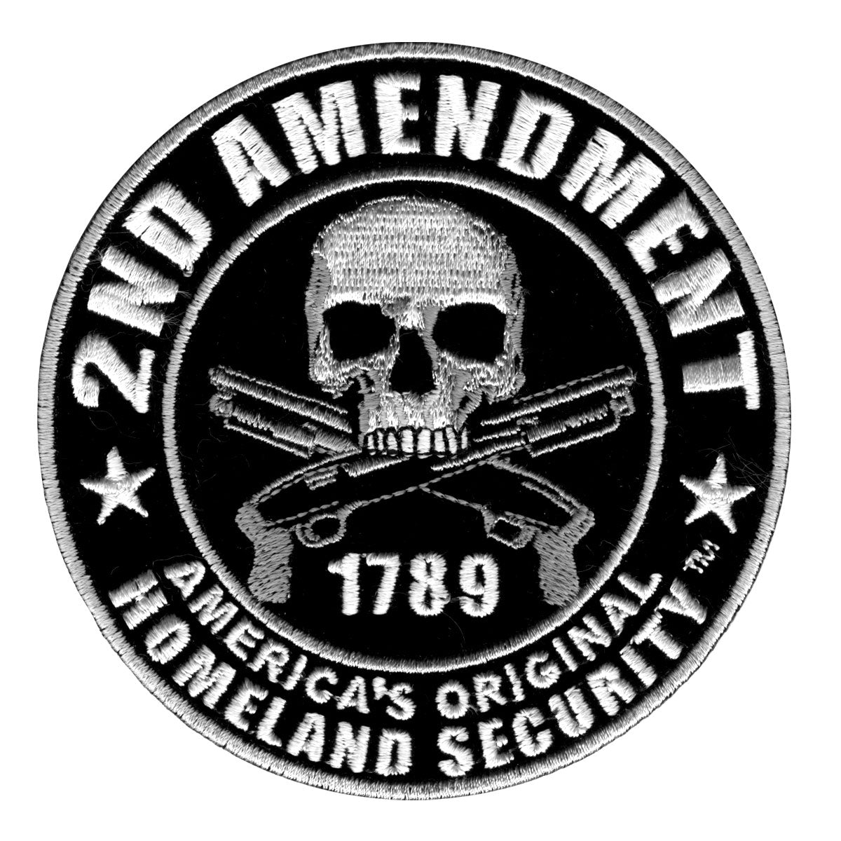 Hot Leathers PPA5957 2nd Amendment America’s Original Homeland Security Embroidered 9″ x 9″ Patch