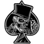 Hot Leathers 4″ Top Hat Skull Patch PPA6050