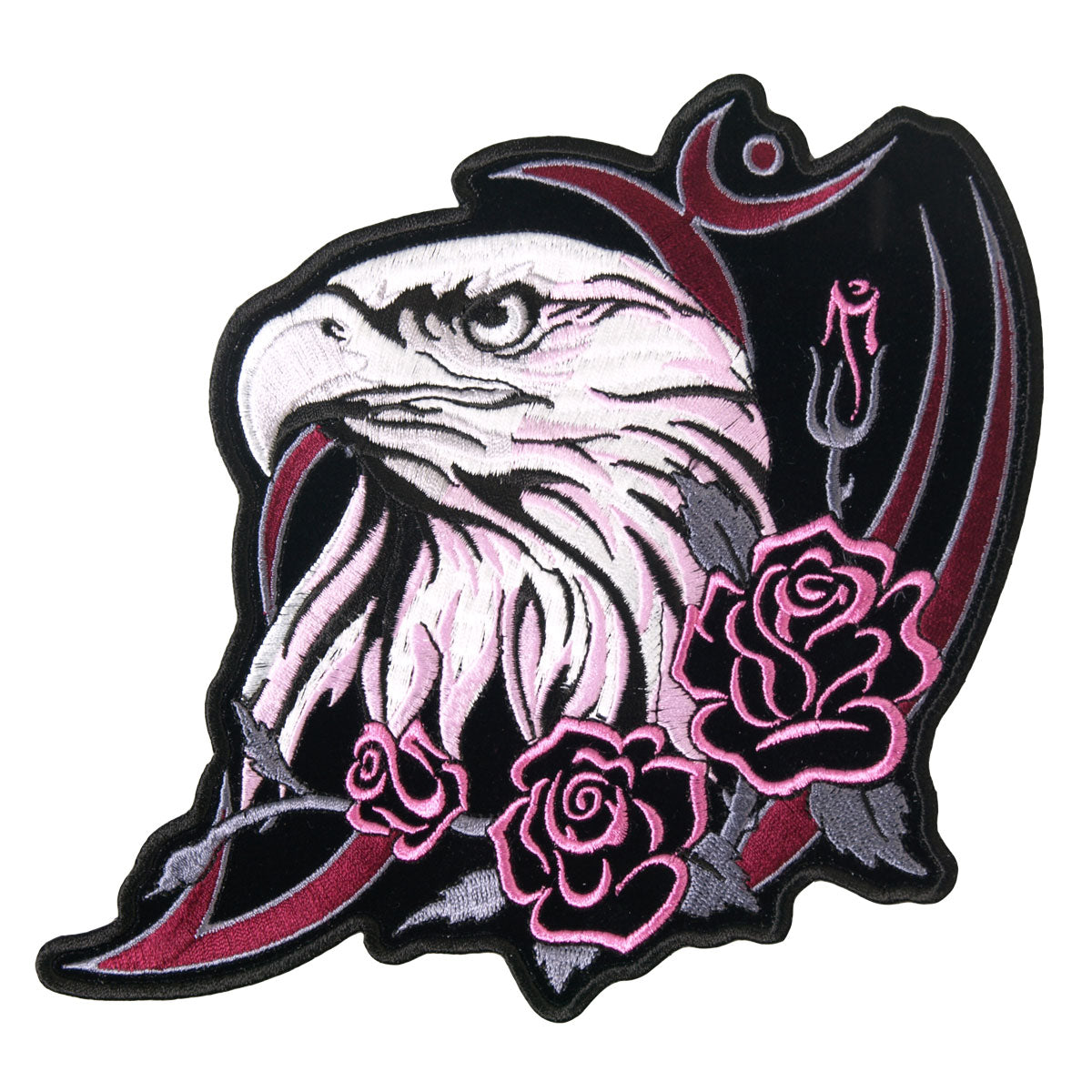 Hot Leathers PPA6303 Glitter Eagle Head 4″ x 5″ Patch