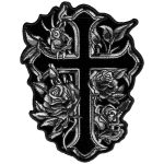 Hot Leathers PPA6661 Cross and Roses 4″ x 5″ Patch