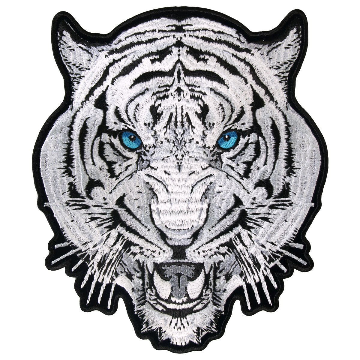 Hot Leathers PPA6917 White Tiger 8″ x 9″ Patch