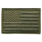 Hot Leathers PPA6991 Woodland Style American Flag 3″ x 2″ Patch