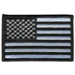 Hot Leathers PPA7021 Black and White American Flag 3″ x 2″ Patch