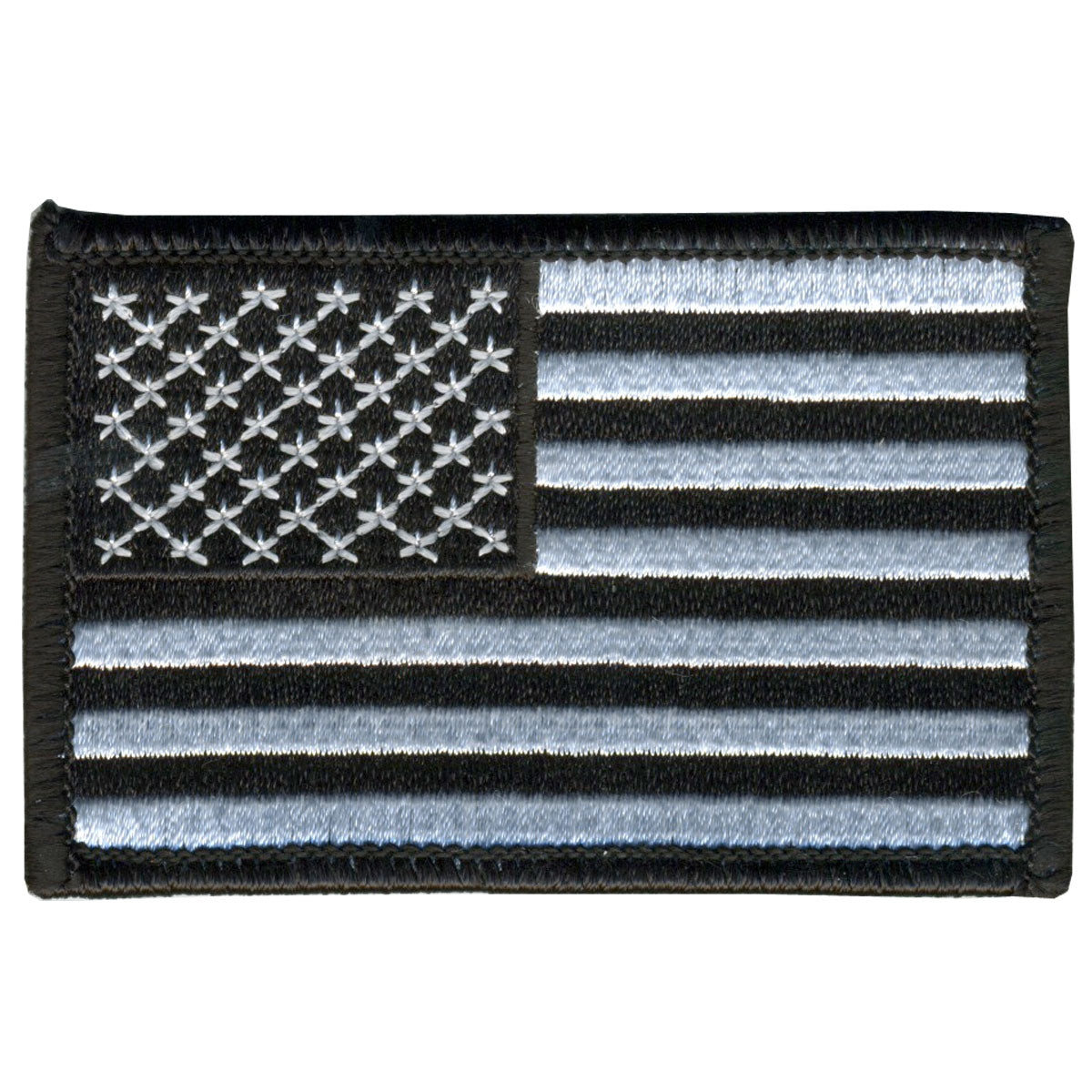 Hot Leathers PPA7021 Black and White American Flag 3″ x 2″ Patch