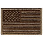 Hot Leathers PPA7031 Brown American Flag 3″ x 2″ Patch