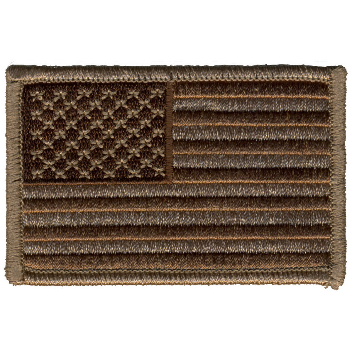 Hot Leathers PPA7031 Brown American Flag 3″ x 2″ Patch