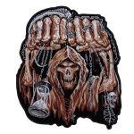 Hot Leathers PPA7549 Huge Fist Skull 10″ x 12″ Patch