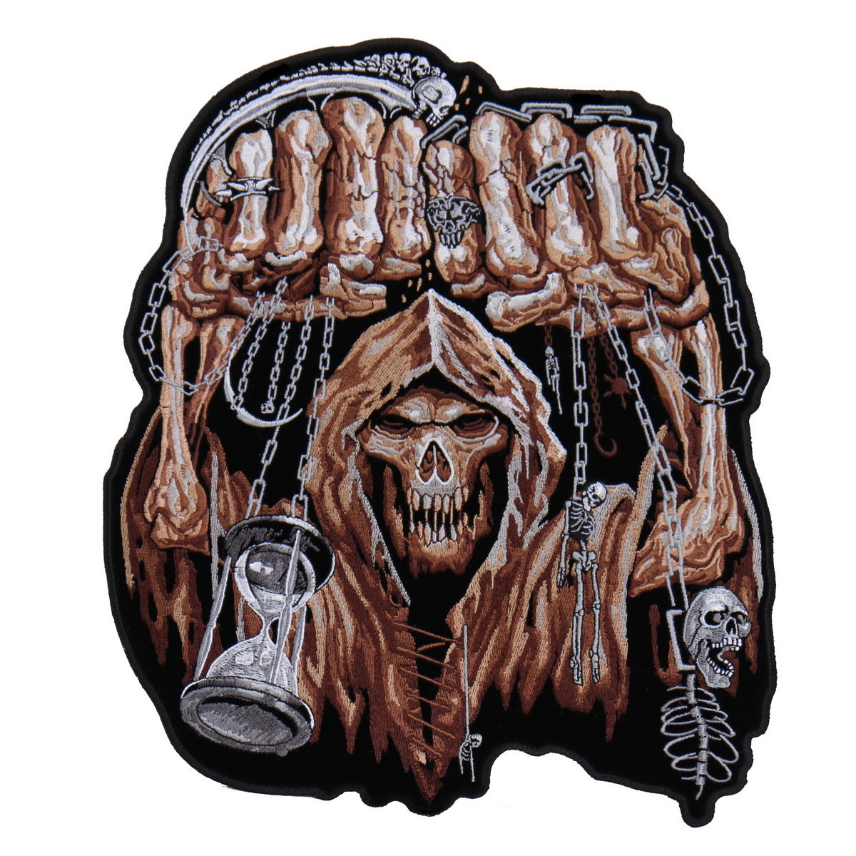 Hot Leathers PPA7549 Huge Fist Skull 10″ x 12″ Patch