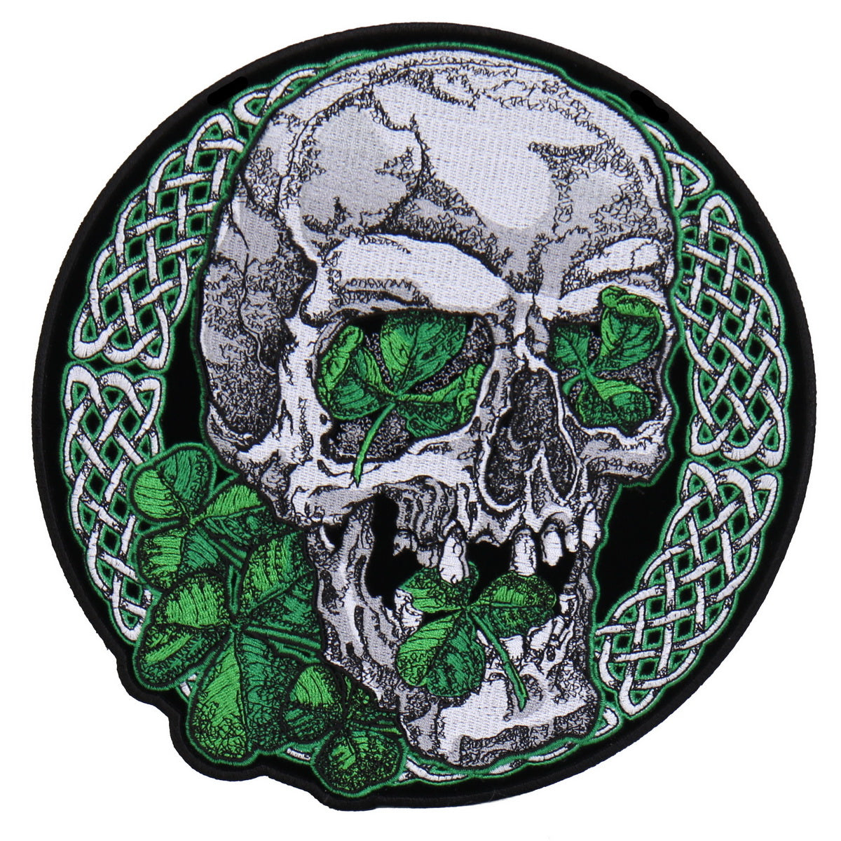 Hot Leathers PPA7575 Irish Skull 4″ x 4″ Patch