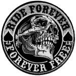 Hot Leathers 3.5″ Ride Forever Skull Patch PPA8210